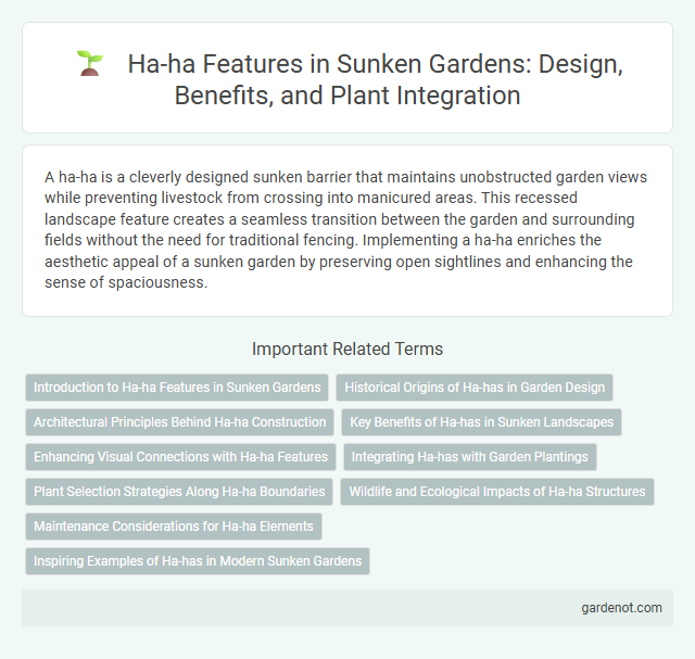 Ha-ha Features in Sunken Gardens: Design, Benefits, and Plant Integration