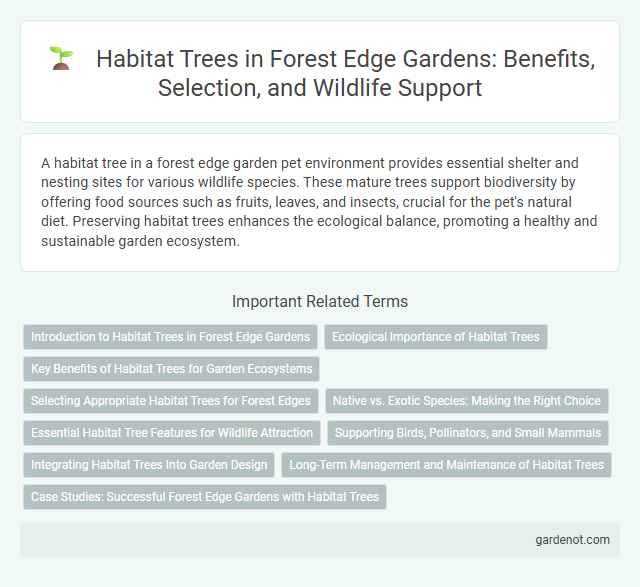 Habitat Trees in Forest Edge Gardens: Benefits, Selection, and Wildlife Support