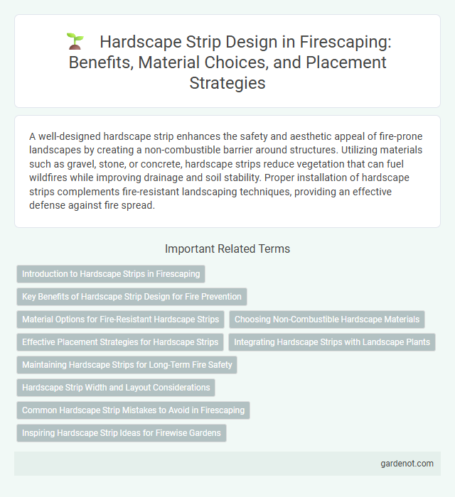 Hardscape Strip Design in Firescaping: Benefits, Material Choices, and Placement Strategies
