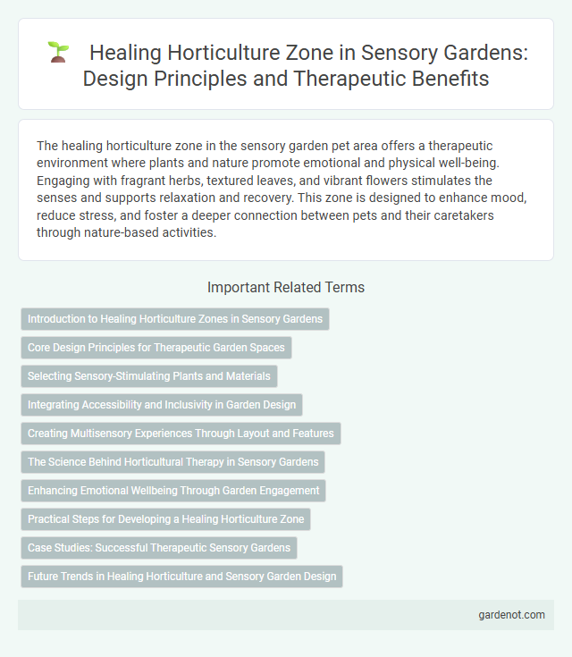 Healing Horticulture Zone in Sensory Gardens: Design Principles and Therapeutic Benefits