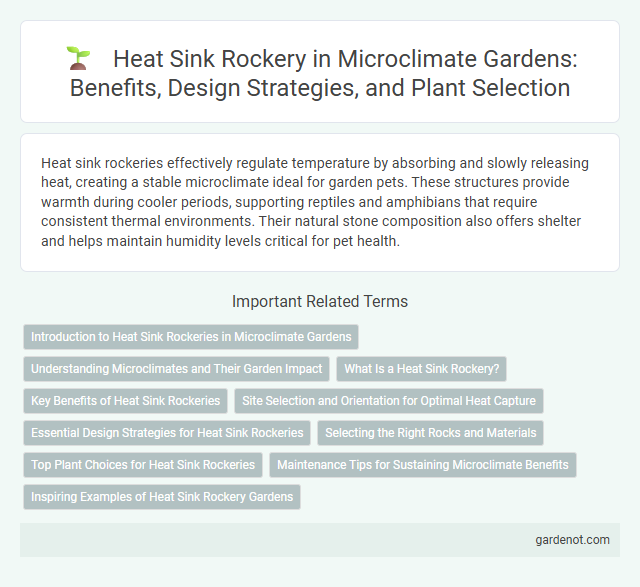 Heat Sink Rockery in Microclimate Gardens: Benefits, Design Strategies, and Plant Selection