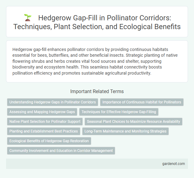Hedgerow Gap-Fill in Pollinator Corridors: Techniques, Plant Selection, and Ecological Benefits