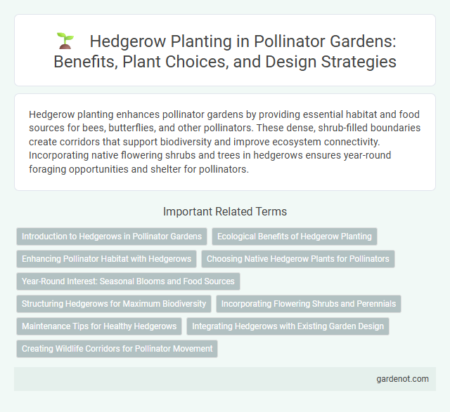 Hedgerow Planting in Pollinator Gardens: Benefits, Plant Choices, and Design Strategies