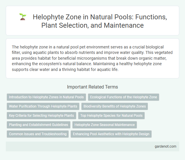 Helophyte Zone in Natural Pools: Functions, Plant Selection, and Maintenance