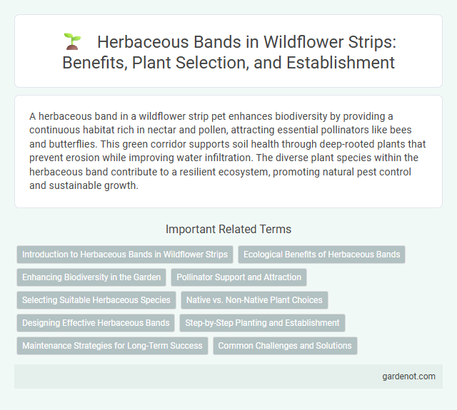 Herbaceous Bands in Wildflower Strips: Benefits, Plant Selection, and Establishment