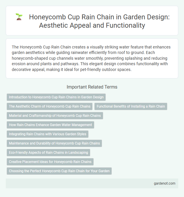 Honeycomb Cup Rain Chain in Garden Design: Aesthetic Appeal and Functionality