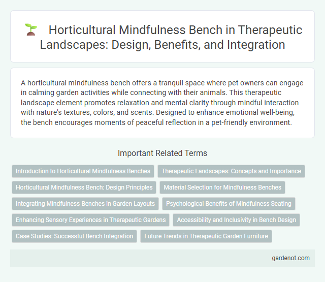 Horticultural Mindfulness Bench in Therapeutic Landscapes: Design, Benefits, and Integration