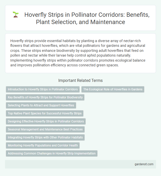 Hoverfly Strips in Pollinator Corridors: Benefits, Plant Selection, and Maintenance