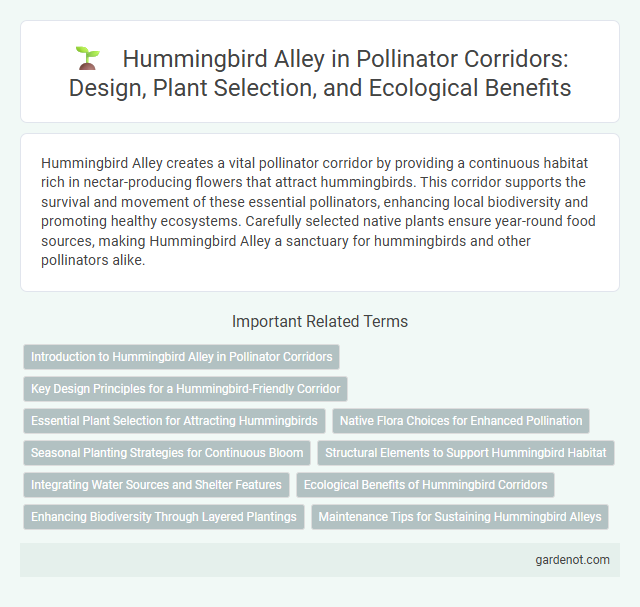 Hummingbird Alley in Pollinator Corridors: Design, Plant Selection, and Ecological Benefits