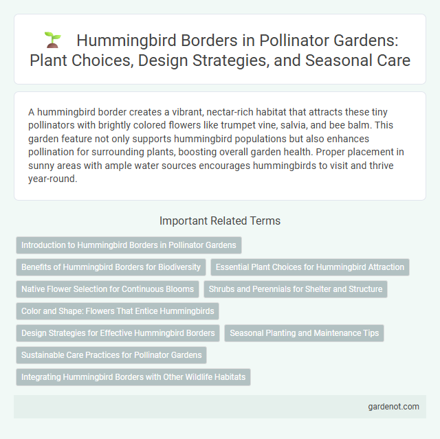 Hummingbird Borders in Pollinator Gardens: Plant Choices, Design Strategies, and Seasonal Care