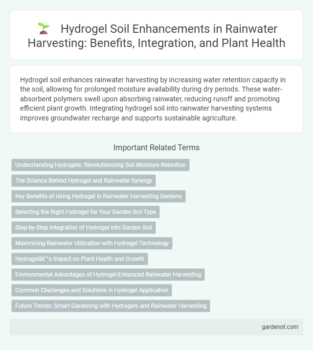 Hydrogel Soil Enhancements in Rainwater Harvesting: Benefits, Integration, and Plant Health