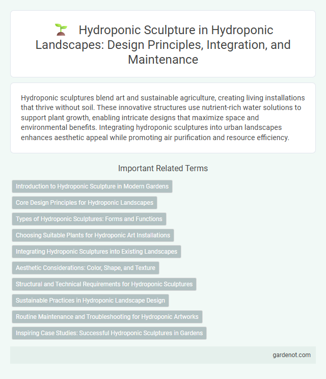 Hydroponic Sculpture in Hydroponic Landscapes: Design Principles, Integration, and Maintenance