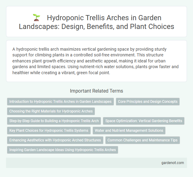 Hydroponic Trellis Arches in Garden Landscapes: Design, Benefits, and Plant Choices