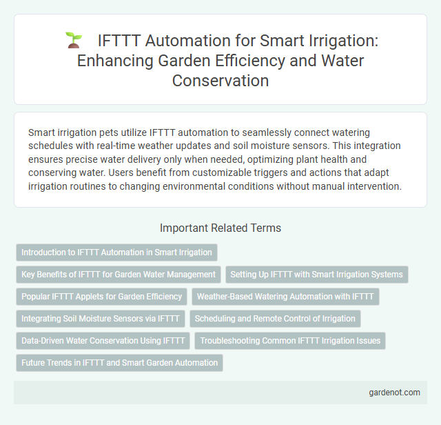 IFTTT Automation for Smart Irrigation: Enhancing Garden Efficiency and Water Conservation