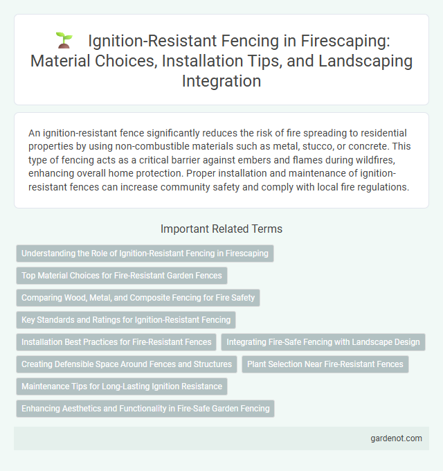Ignition-Resistant Fencing in Firescaping: Material Choices, Installation Tips, and Landscaping Integration