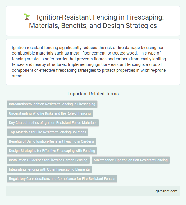 Ignition-Resistant Fencing in Firescaping: Materials, Benefits, and Design Strategies