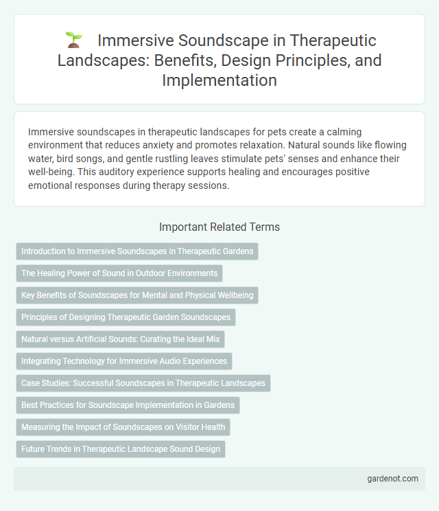 Immersive Soundscape in Therapeutic Landscapes: Benefits, Design Principles, and Implementation