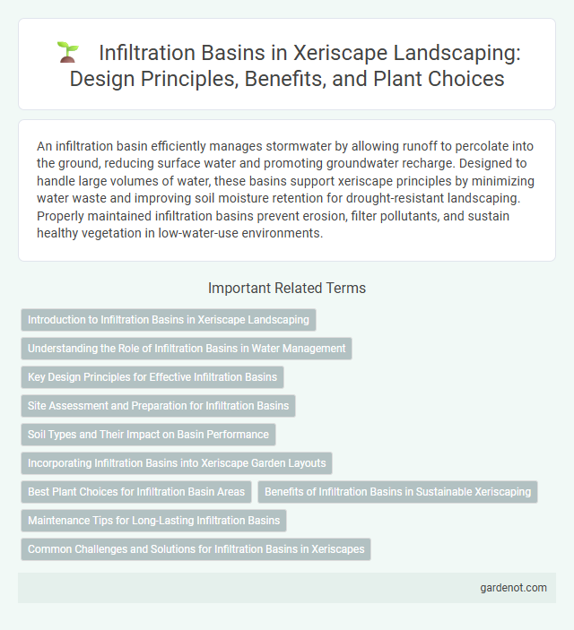 Infiltration Basins in Xeriscape Landscaping: Design Principles, Benefits, and Plant Choices