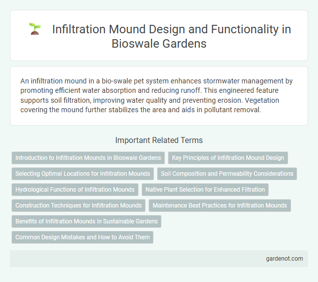 Infiltration Mound Design and Functionality in Bioswale Gardens