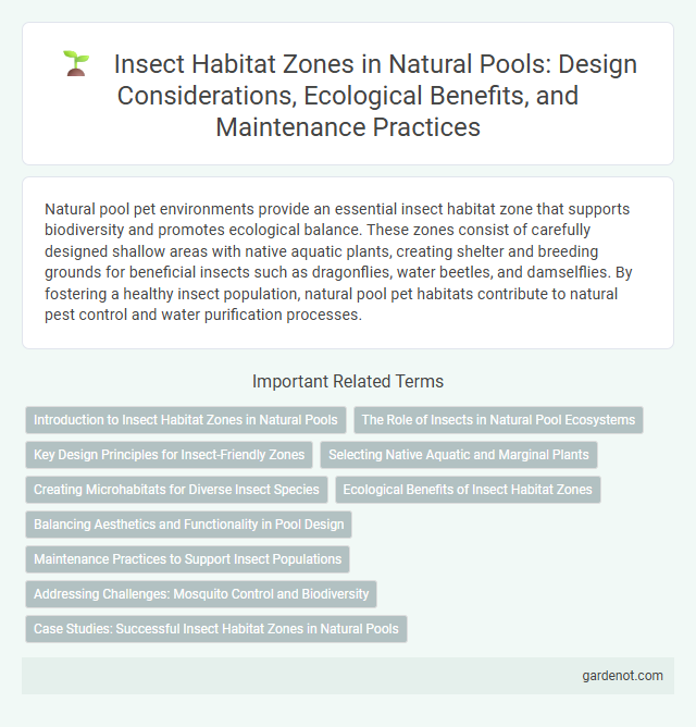 Insect Habitat Zones in Natural Pools: Design Considerations, Ecological Benefits, and Maintenance Practices
