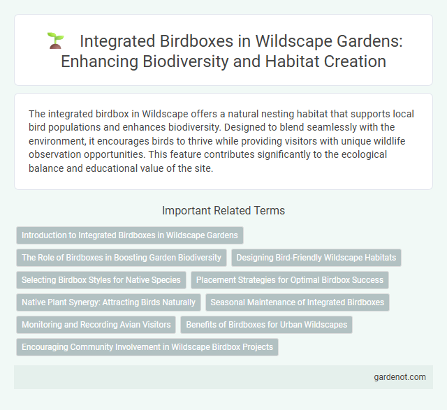 Integrated Birdboxes in Wildscape Gardens: Enhancing Biodiversity and Habitat Creation
