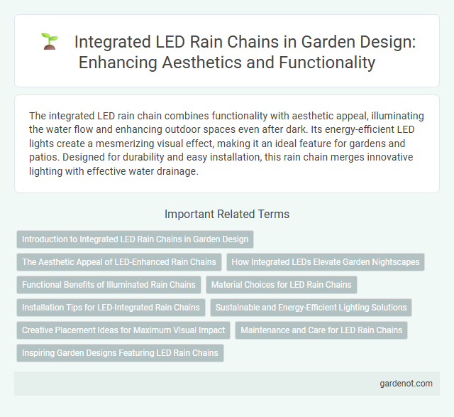 Integrated LED Rain Chains in Garden Design: Enhancing Aesthetics and Functionality