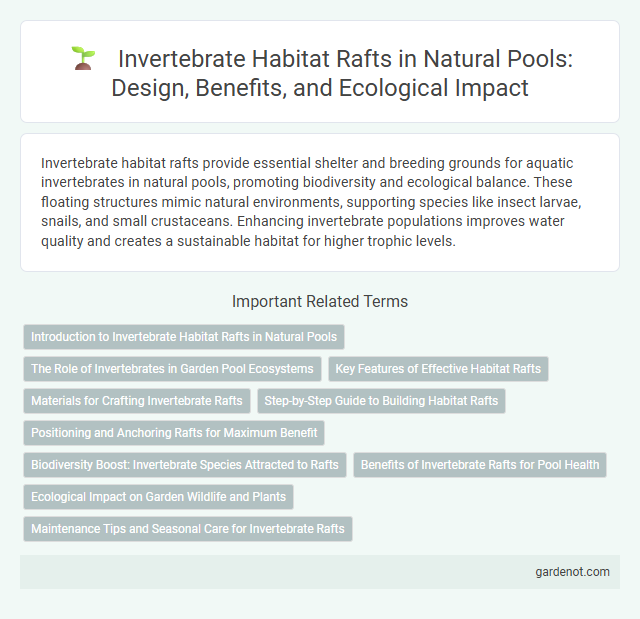 Invertebrate Habitat Rafts in Natural Pools: Design, Benefits, and Ecological Impact