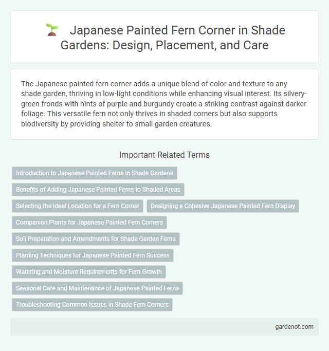 Japanese Painted Fern Corner in Shade Gardens: Design, Placement, and Care
