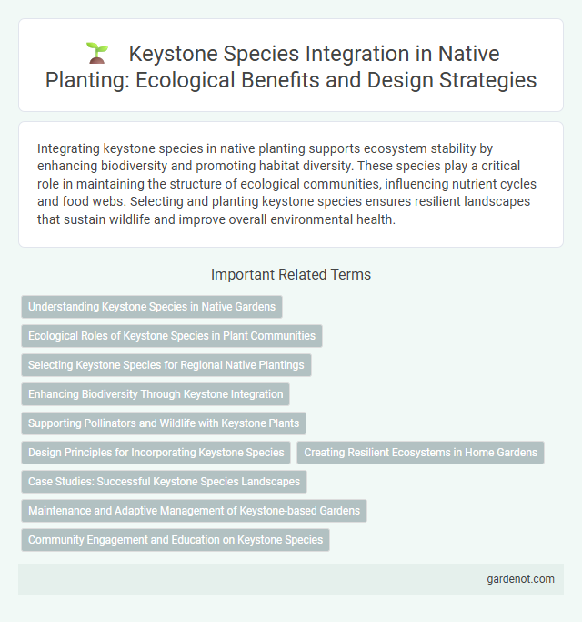 Keystone Species Integration in Native Planting: Ecological Benefits and Design Strategies
