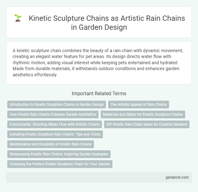 Kinetic Sculpture Chains as Artistic Rain Chains in Garden Design