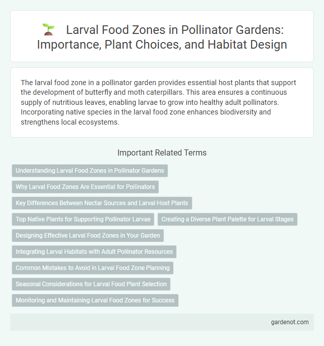Larval Food Zones in Pollinator Gardens: Importance, Plant Choices, and Habitat Design