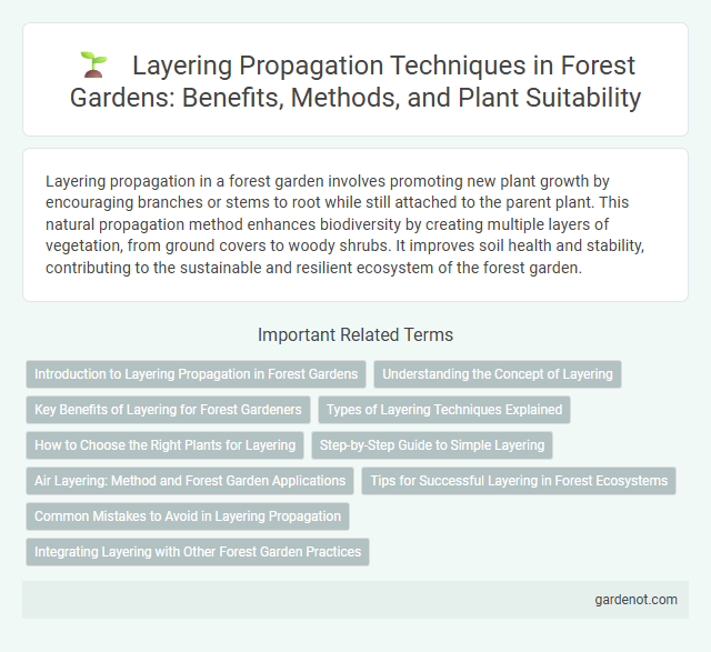 Layering Propagation Techniques in Forest Gardens: Benefits, Methods, and Plant Suitability