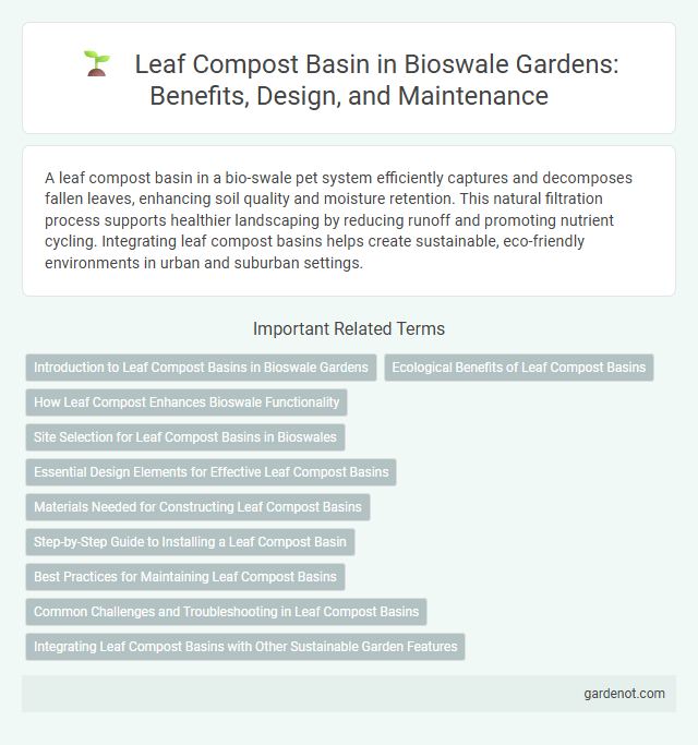Leaf Compost Basin in Bioswale Gardens: Benefits, Design, and Maintenance