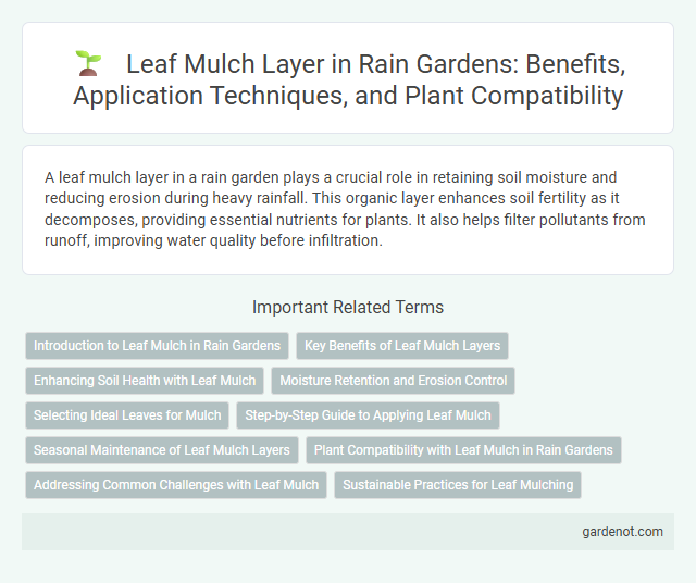 Leaf Mulch Layer in Rain Gardens: Benefits, Application Techniques, and Plant Compatibility