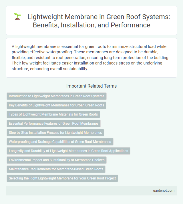 Lightweight Membrane in Green Roof Systems: Benefits, Installation, and Performance