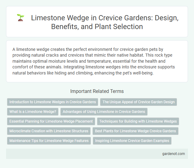 Limestone Wedge in Crevice Gardens: Design, Benefits, and Plant Selection