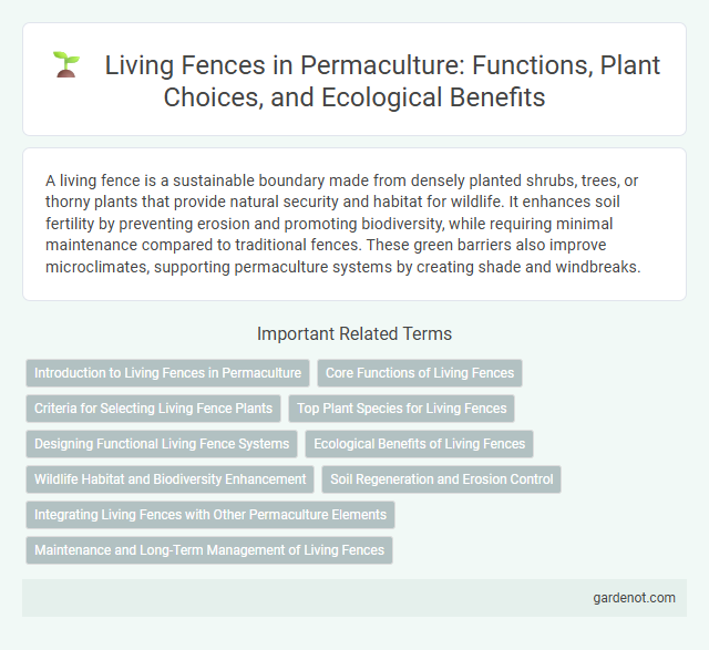 Living Fences in Permaculture: Functions, Plant Choices, and Ecological Benefits