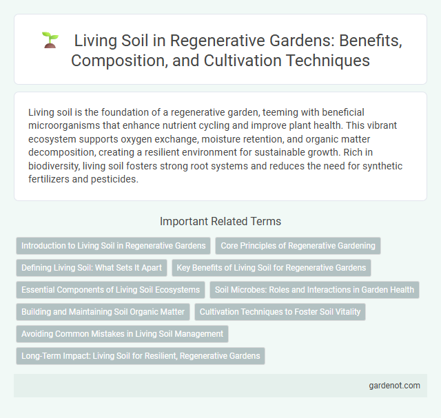 Living Soil in Regenerative Gardens: Benefits, Composition, and Cultivation Techniques