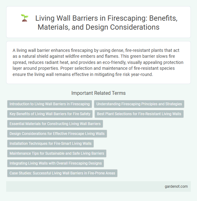 Living Wall Barriers in Firescaping: Benefits, Materials, and Design Considerations