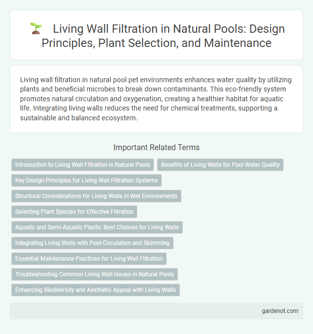 Living Wall Filtration in Natural Pools: Design Principles, Plant Selection, and Maintenance
