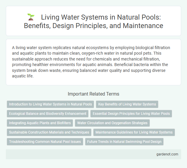 Living Water Systems in Natural Pools: Benefits, Design Principles, and Maintenance
