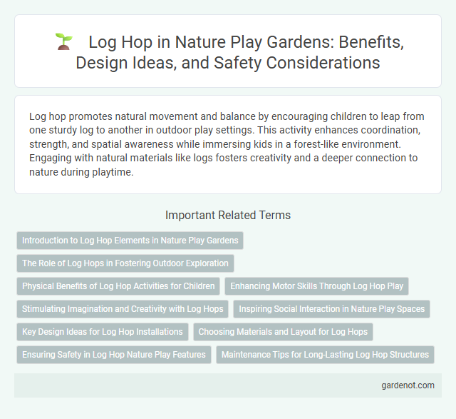Log Hop in Nature Play Gardens: Benefits, Design Ideas, and Safety Considerations