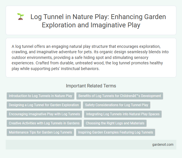 Log Tunnel in Nature Play: Enhancing Garden Exploration and Imaginative Play