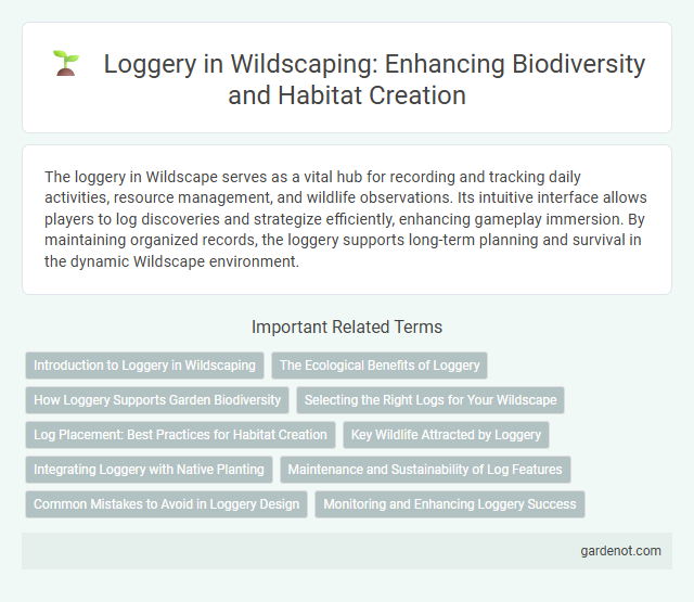 Loggery in Wildscaping: Enhancing Biodiversity and Habitat Creation
