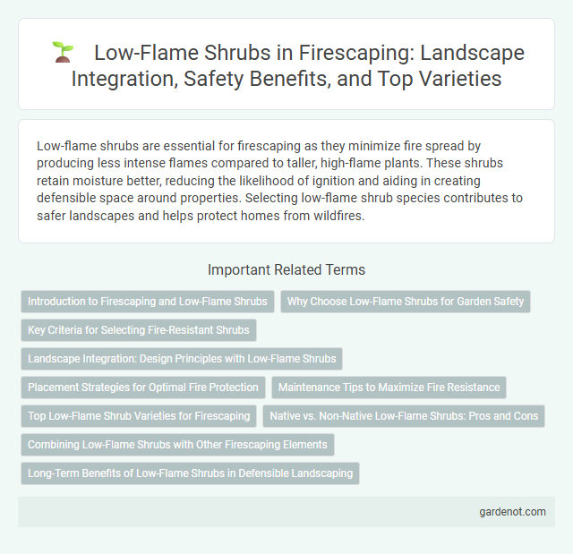 Low-Flame Shrubs in Firescaping: Landscape Integration, Safety Benefits, and Top Varieties