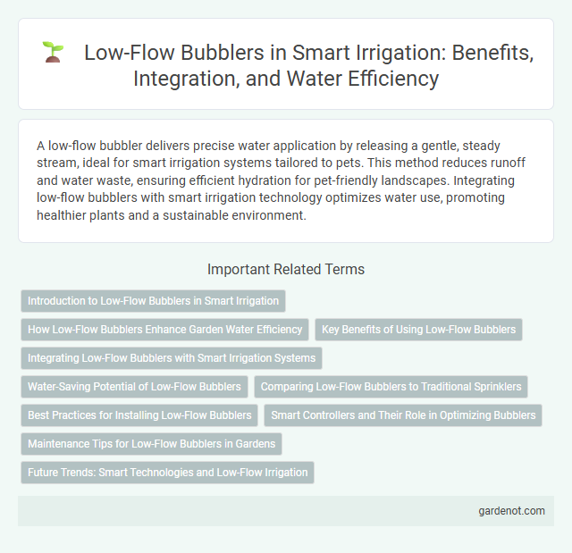 Low-Flow Bubblers in Smart Irrigation: Benefits, Integration, and Water Efficiency