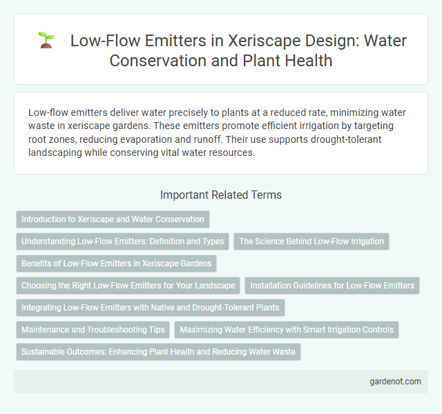 Low-Flow Emitters in Xeriscape Design: Water Conservation and Plant Health