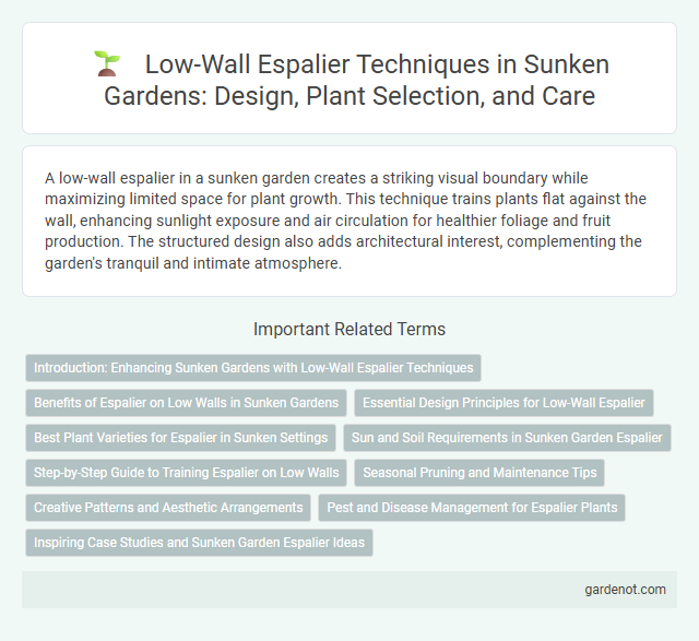 Low-Wall Espalier Techniques in Sunken Gardens: Design, Plant Selection, and Care