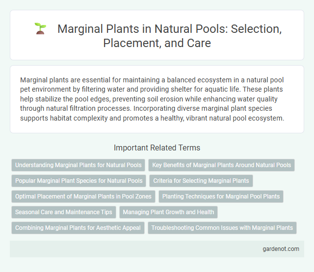 Marginal Plants in Natural Pools: Selection, Placement, and Care
