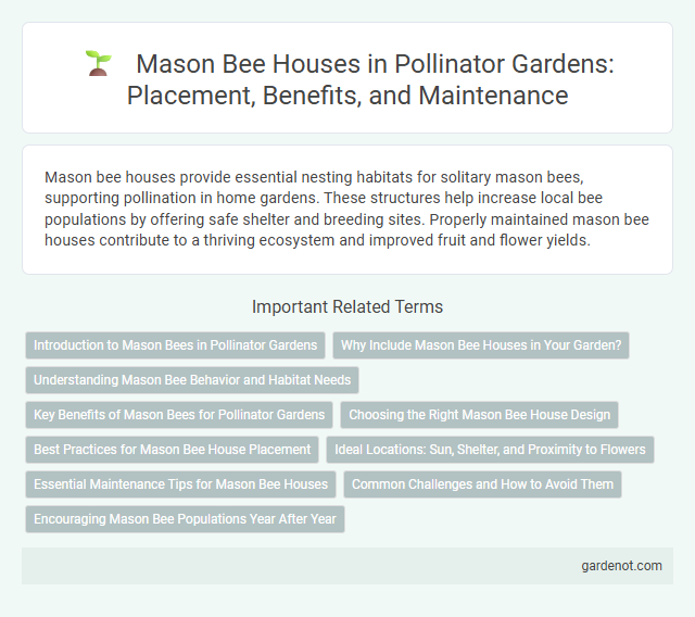 Mason Bee Houses in Pollinator Gardens: Placement, Benefits, and Maintenance